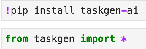 Figure 4 Installing TaskGen