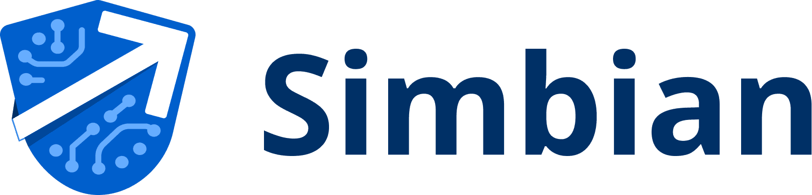 Simbian logo, navy