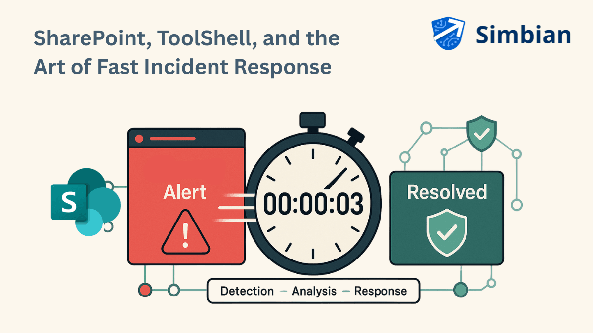 SharePoint ToolShell Zero-Days: Mastering Fast Incident Response with Simbian AI Agents
