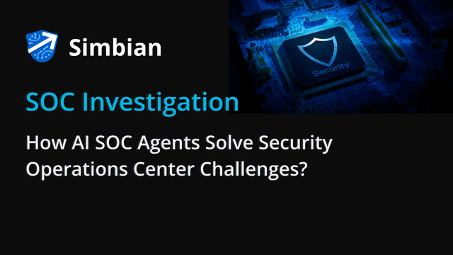 SOC Investigation: How AI SOC Agents Solve Security Operations Center Challenges