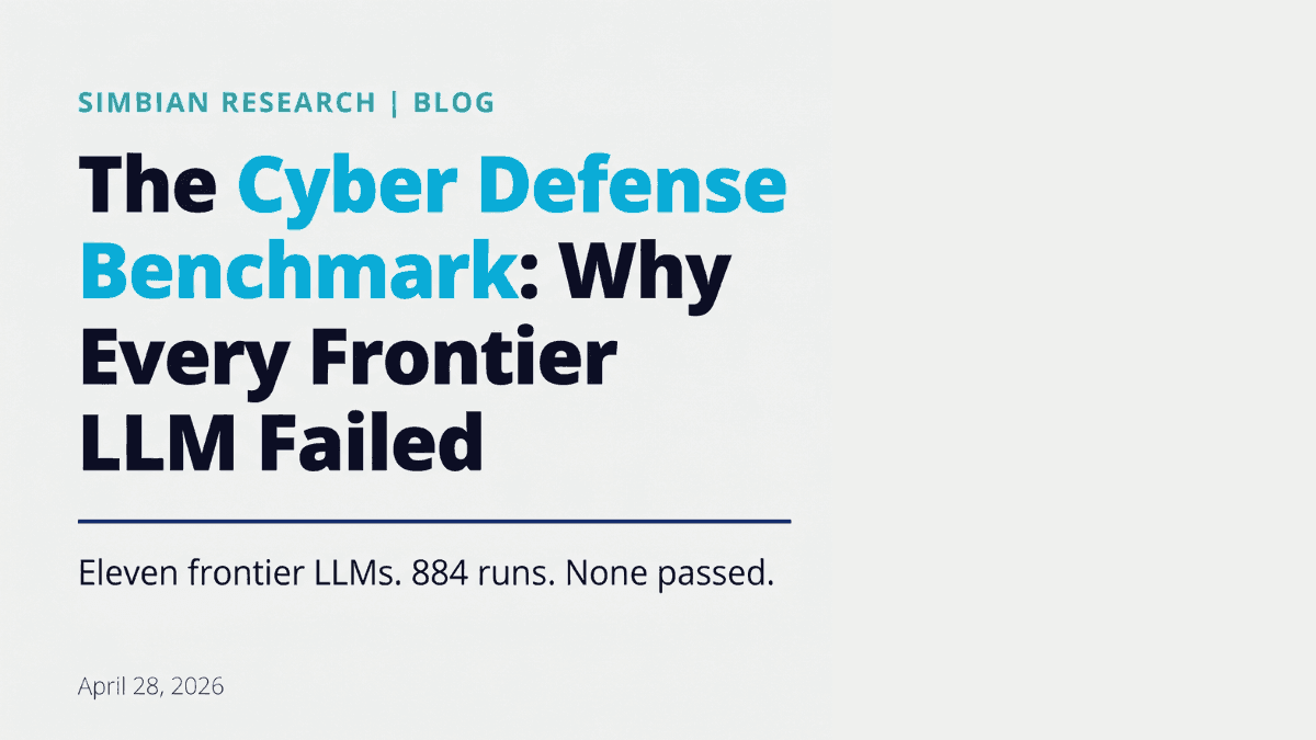 The Cyber Defense Benchmark: Why Every Frontier LLM Failed