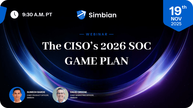 The CISO's 2026 SOC Gameplan The CISO’s 2026 SOC Game Plan