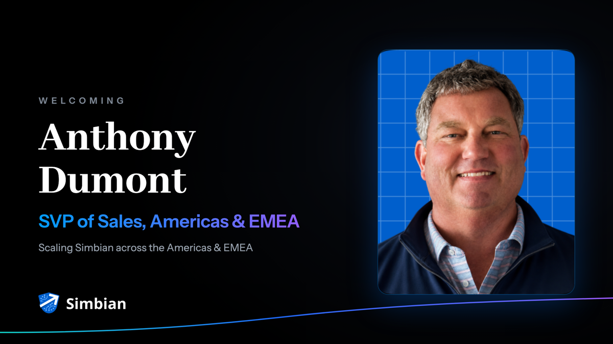 Anthony Dumont joins Simbian as SVP of Sales for the Americas and EMEA