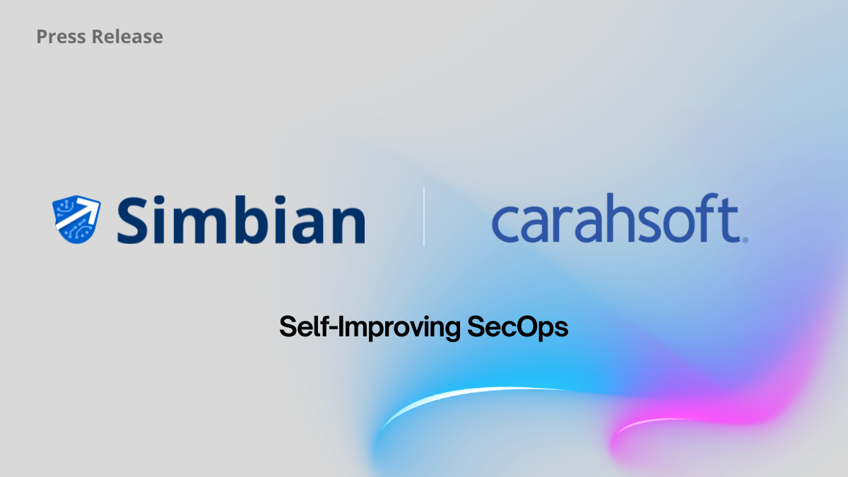 Simbian x Carahsoft partnership announcement