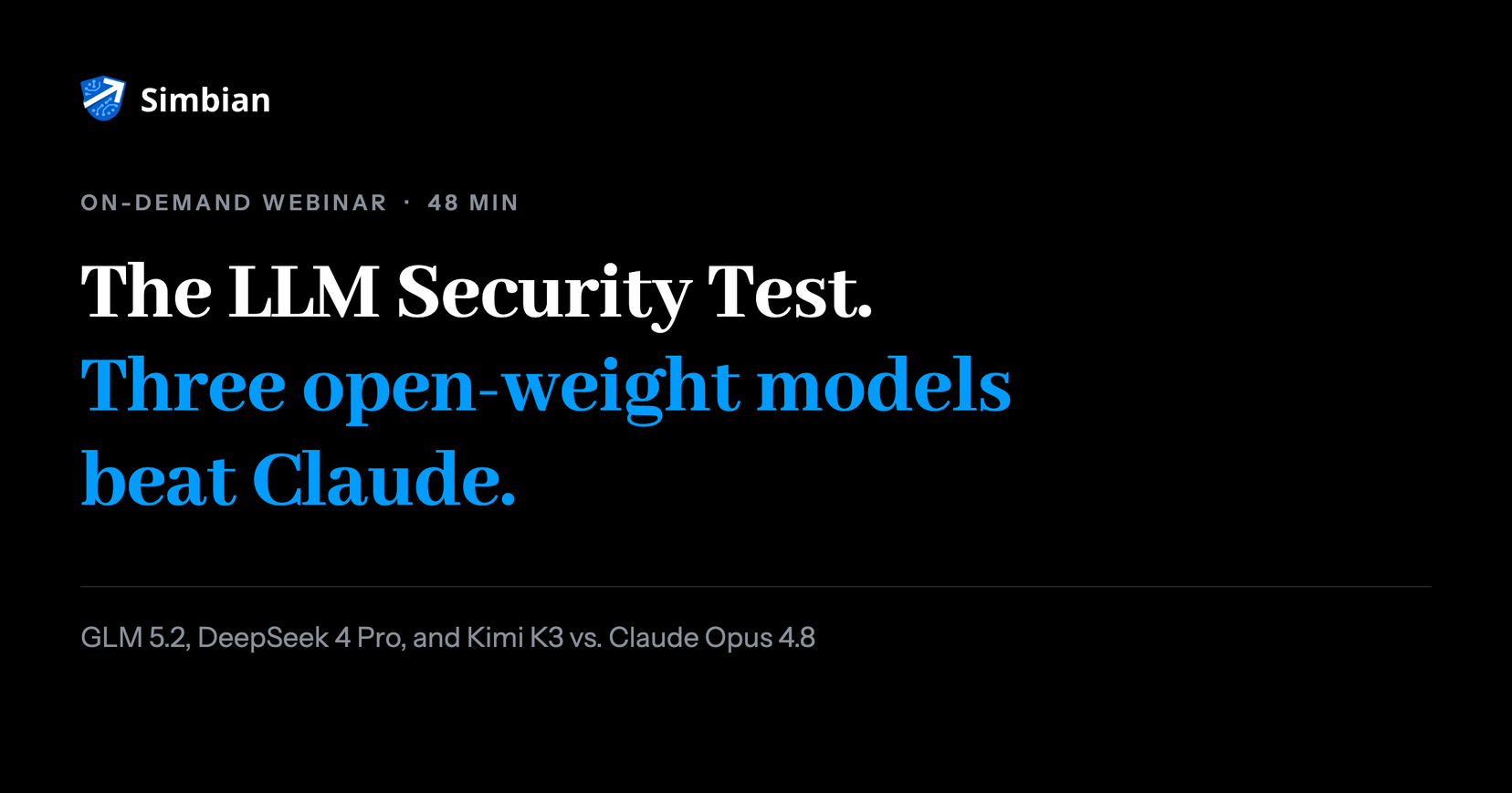The LLM Security Test: Three Open-Weight Models Beat Claude — on demand